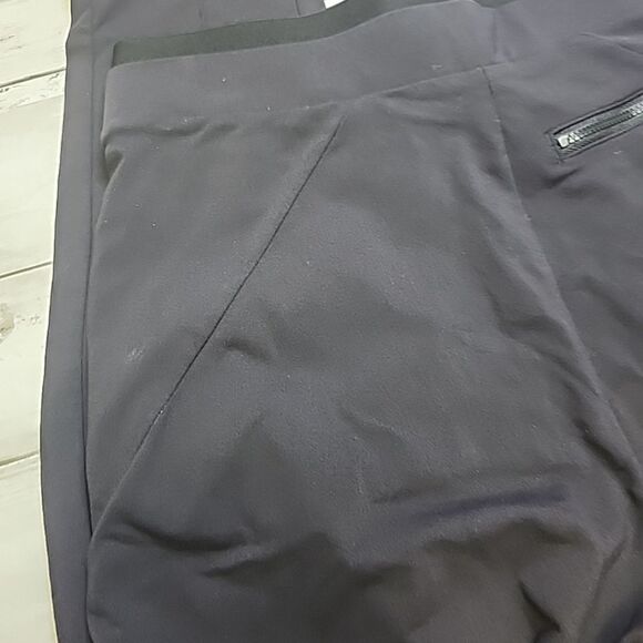 Athleta Venice Pintuck High Waisted Ankle Pants Pull-On Work Casual Black XS - Picture 9 of 13